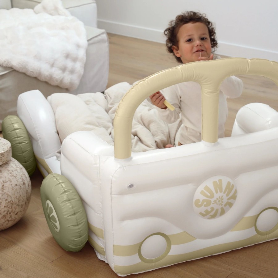 SunnyLife Παιδικό Φουσκωτό Στρώμα Summer Van Sand 160x120x90εκ.