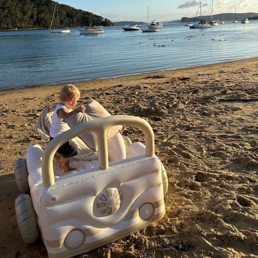 SunnyLife Παιδικό Φουσκωτό Στρώμα Summer Van Sand 160x120x90εκ.