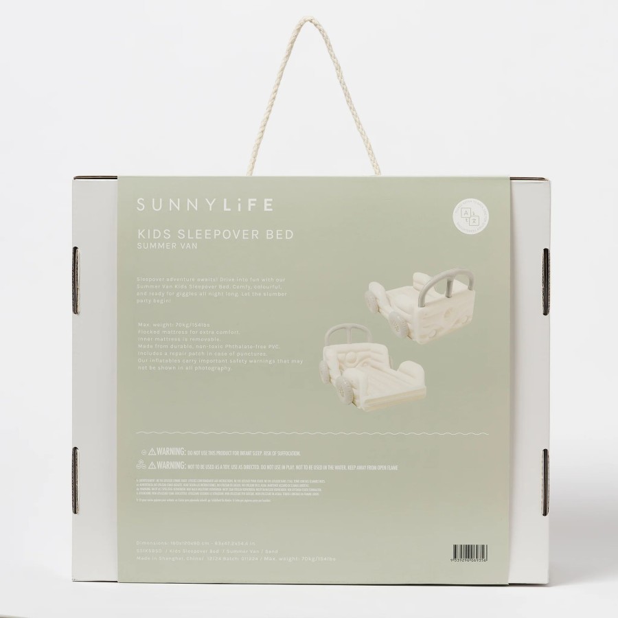 SunnyLife Παιδικό Φουσκωτό Στρώμα Summer Van Sand 160x120x90εκ.