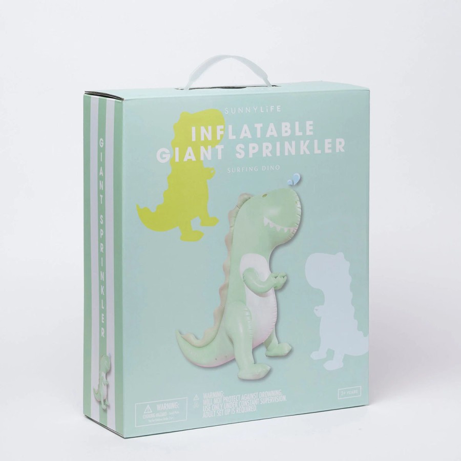 Sunnylife Φουσκωτός Ψεκαστήρας Surfing Dino Inflatable Giant Sprinkler S3PSPGSU ύψος 160cm 
