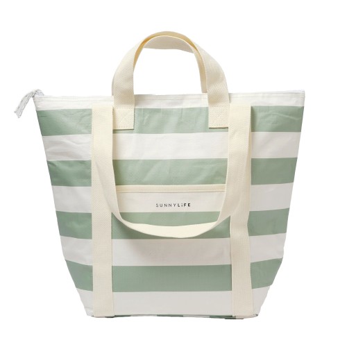 SunnyLife Ισοθερμική Τσάντα Ώμου La Palma Sage Stripe 23L