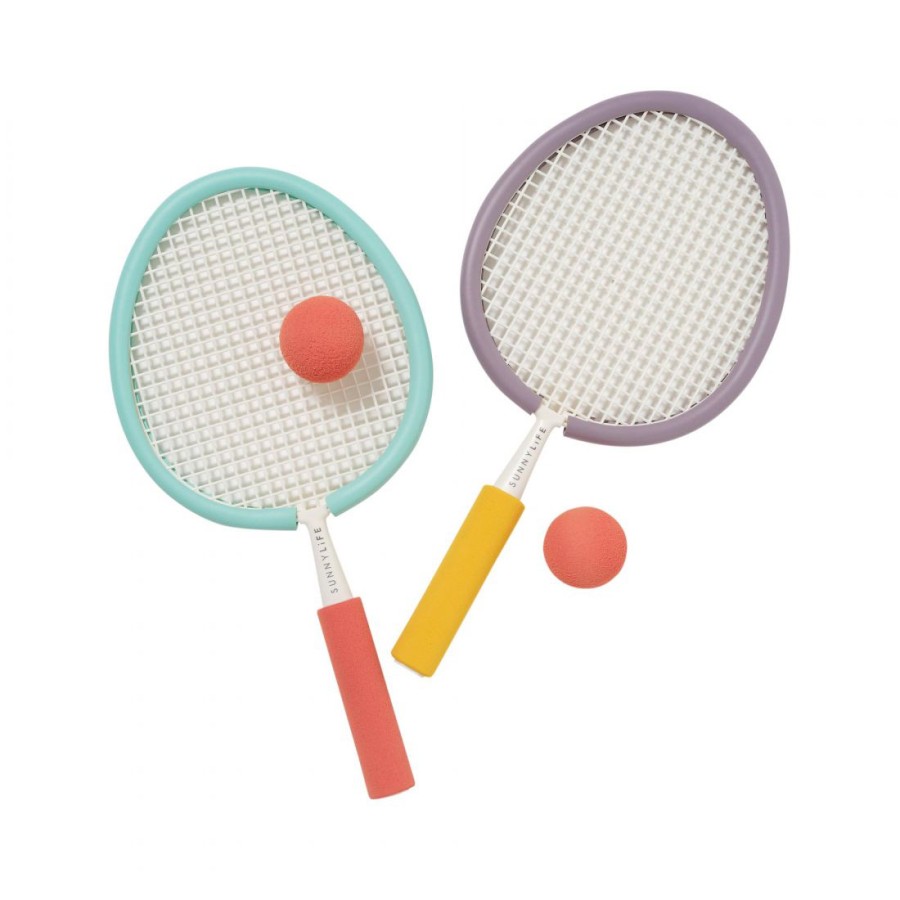 SunnyLife Παιδικές Ρακέτες Παραλίας Beach Paddles Poolside Multi με 2 Μπαλάκια Foam Sorbet