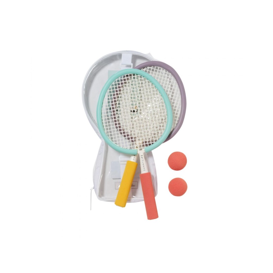 SunnyLife Παιδικές Ρακέτες Παραλίας Beach Paddles Poolside Multi με 2 Μπαλάκια Foam Sorbet