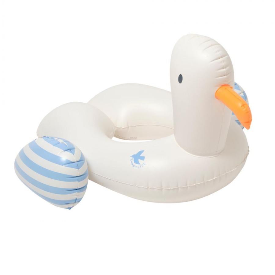 SunnyLife Παιδικό Σωσίβιο Kiddy Float Sid the Seagull Blue Stripe