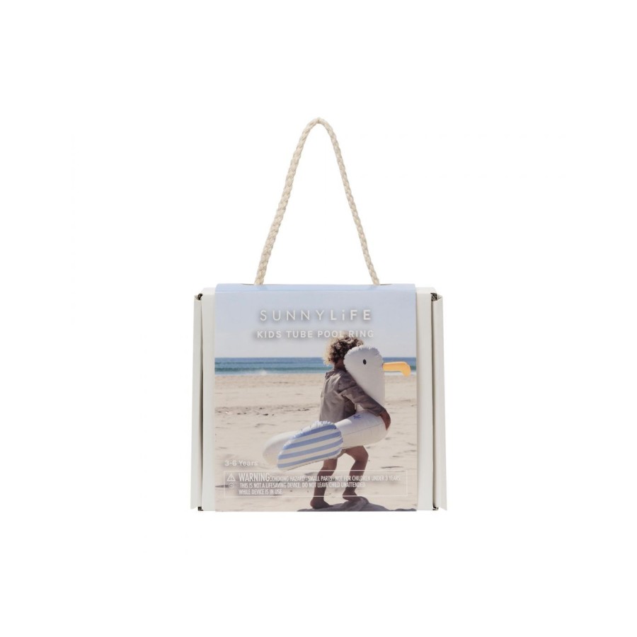 SunnyLife Παιδικό Σωσίβιο Kiddy Float Sid the Seagull Blue Stripe