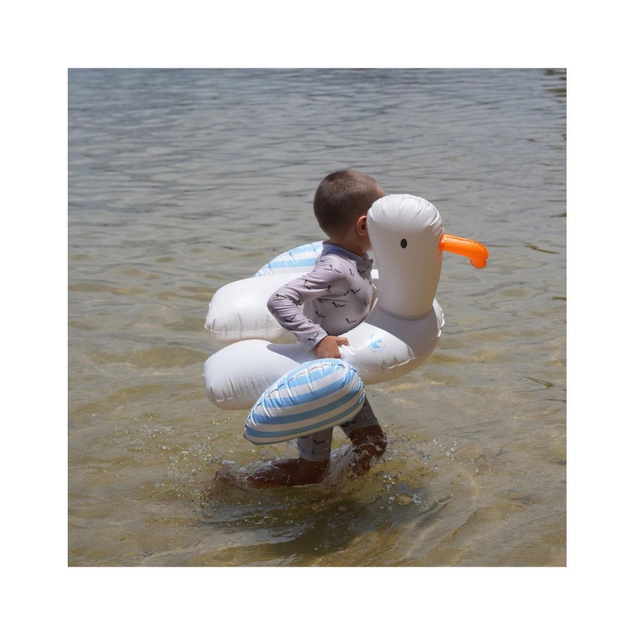SunnyLife Παιδικό Σωσίβιο Kiddy Float Sid the Seagull Blue Stripe