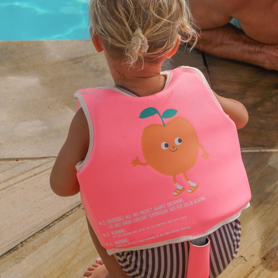 Παιδικό Γιλέκο Κολύμβησης SunnyLife Poppy the Peach Neon Pink 1-2 ετών