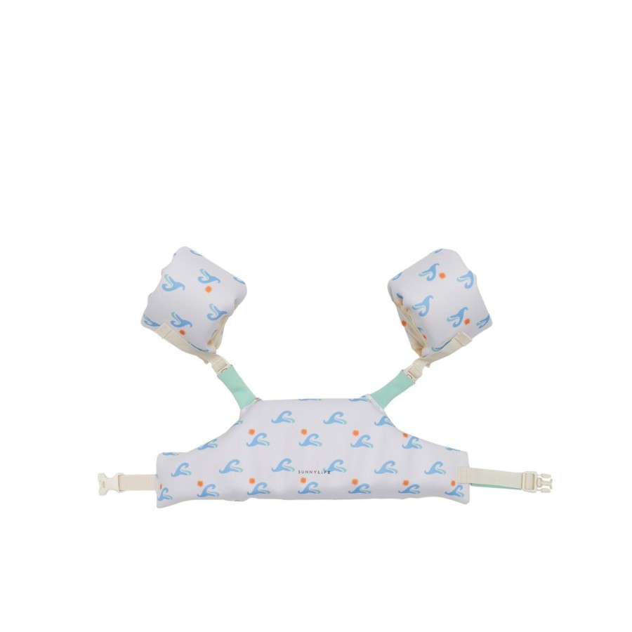 SunnyLife Παιδικό Σωσίβιο Γιλέκο Με Μπρατσάκια Seagull Blue Wave 3-6 ετών