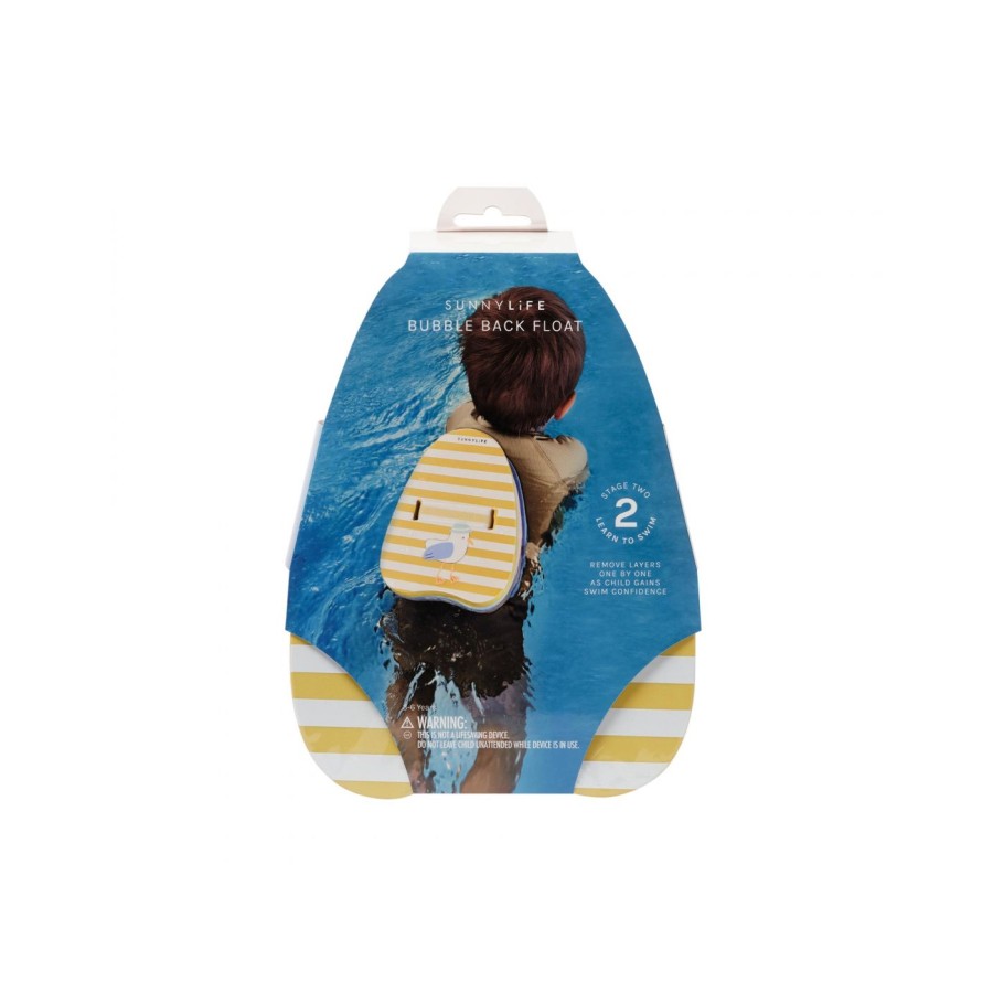 SunnyLife Παιδικό Σωσίβιο Πλάτης Με 4 Τουβλάκια Sid the Seagull Mustard