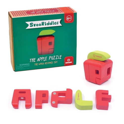 Svoora SvooRiddles Παιδικό Ξύλινο Τρισδιάστατο Παζλ APPLE