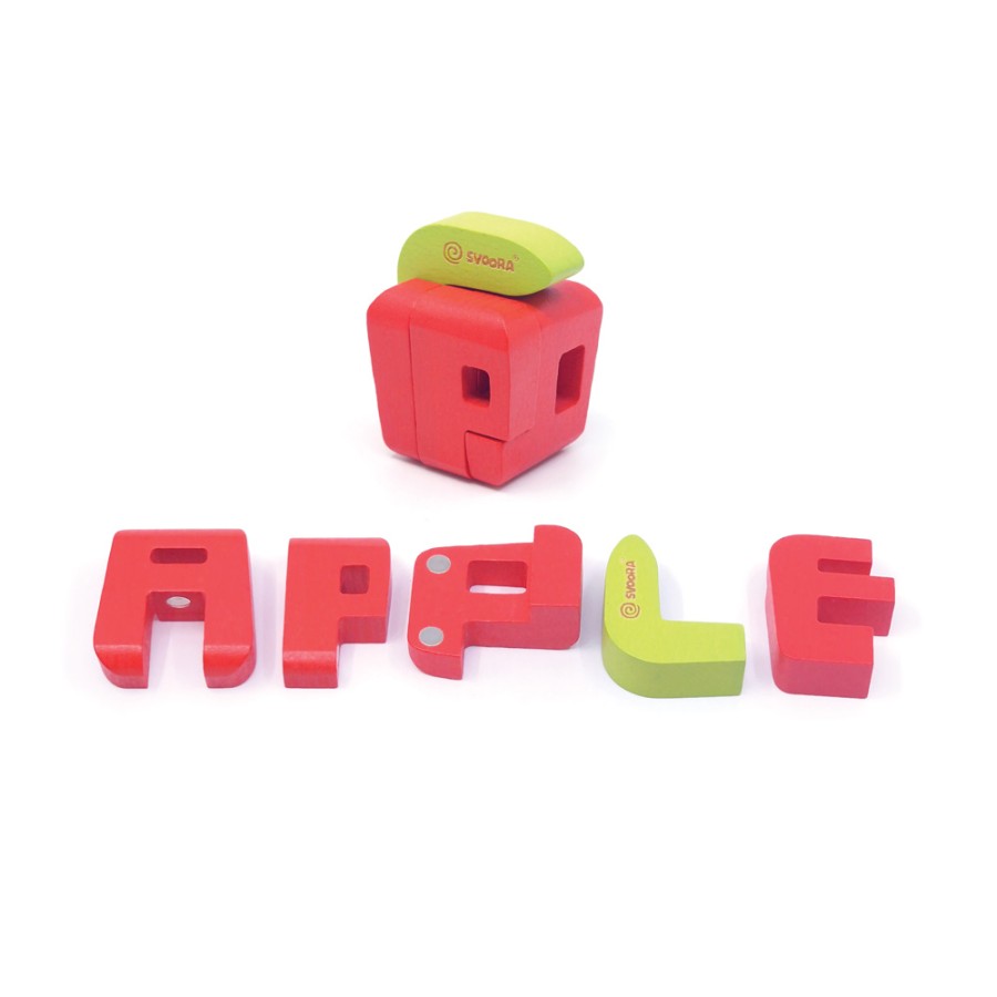 Svoora SvooRiddles Παιδικό Ξύλινο Τρισδιάστατο Παζλ APPLE