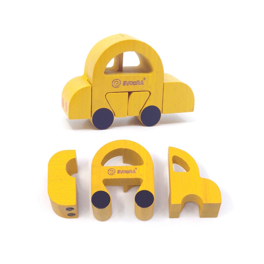 Svoora SvooRiddles Παιδικό Ξύλινο Τρισδιάστατο Παζλ CAR