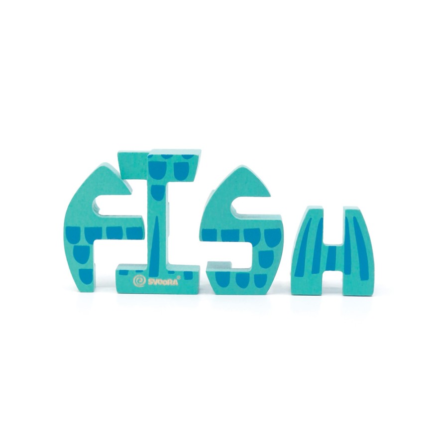 Svoora SvooRiddles Παιδικό Ξύλινο Τρισδιάστατο Παζλ FISH