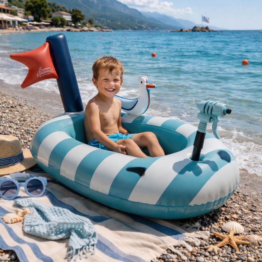 Φουσκωτή Βάρκα με Νεροπίστολο 100x70εκ. Swim Essentials Seagull
