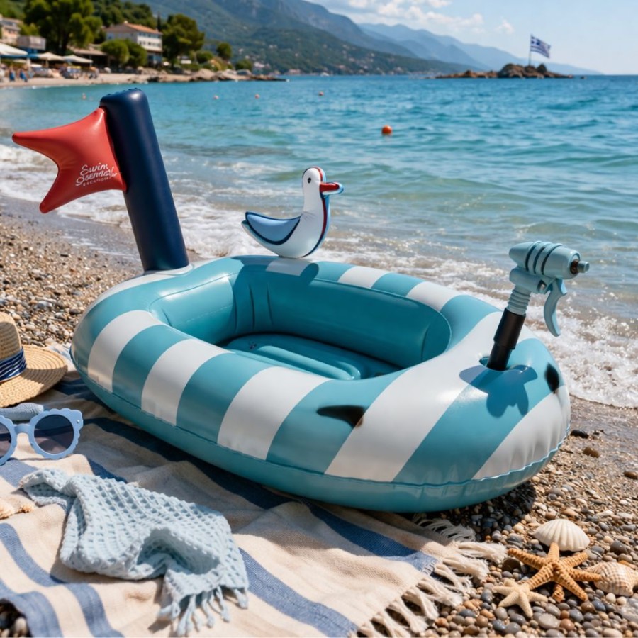 Φουσκωτή Βάρκα με Νεροπίστολο 100x70εκ. Swim Essentials Seagull