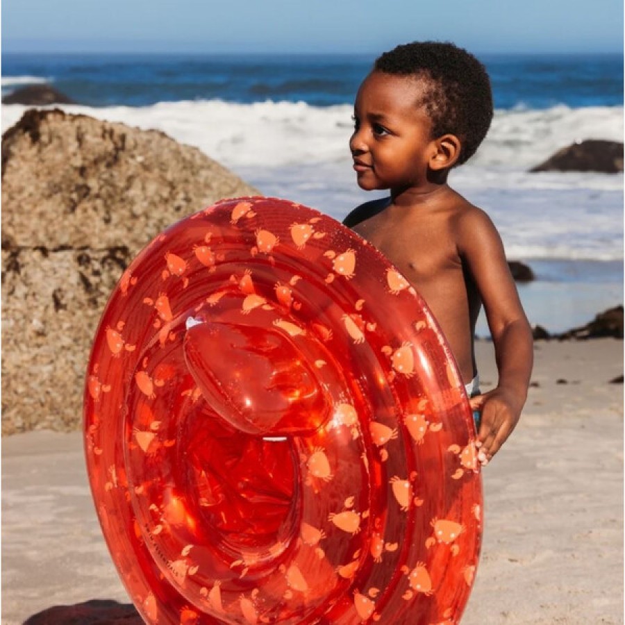 Βρεφικό Σωσίβιο Σαμπρέλα με Καθισματάκι Swim Essentials Red Crab