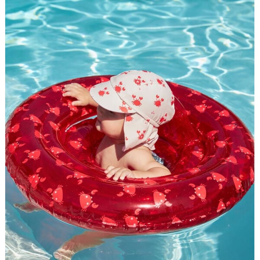 Βρεφικό Σωσίβιο Σαμπρέλα με Καθισματάκι Swim Essentials Red Crab