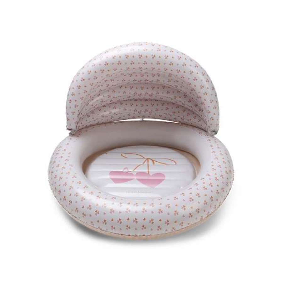 Φουσκωτή Πισίνα με Σκίαστρο για Μωρά 100εκ. Swim Essentials Beige Cozy Hearts
