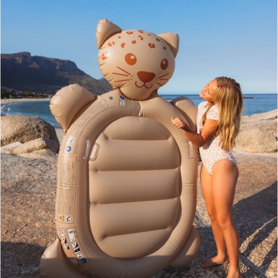 Swim Essentials Στρώμα Θαλάσσης για Παιδιά από 6+ ετών Brown Leopard 165x115κ.