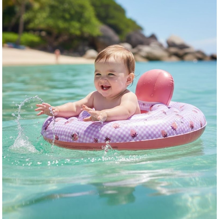 Βρεφικό Σωσίβιο Σαμπρέλα με Καθισματάκι Swim Essentials Strawberry Fields