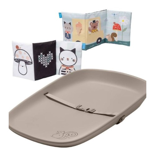 Αλλαξιέρα Taf Toys Sensory Tales με Μαλακό Βρεφικό Βιβλίο Διπλής Όψης