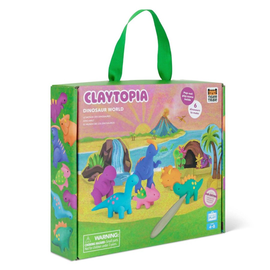Tiger Tribe Claytopia Παιδικό Σετ Κατασκευής με Πηλό Dinosaur World