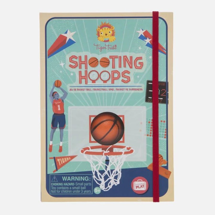 Tiger Tribe Ξύλινο Επιτραπέζιο Παιχνίδι Μπάσκετ Shooting Hoops