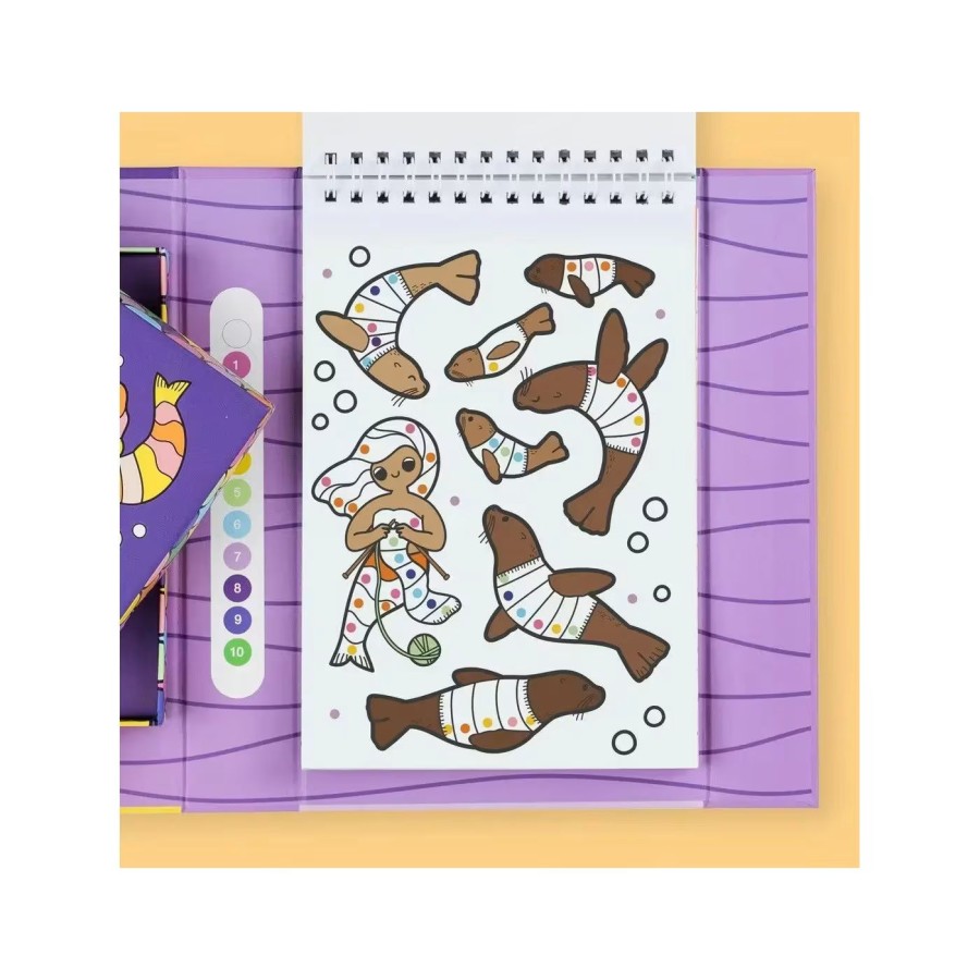 Tiger Tribe Παιδικό Σετ Δραστηριοτήτων Colour by Numbers Mermaids and Friends
