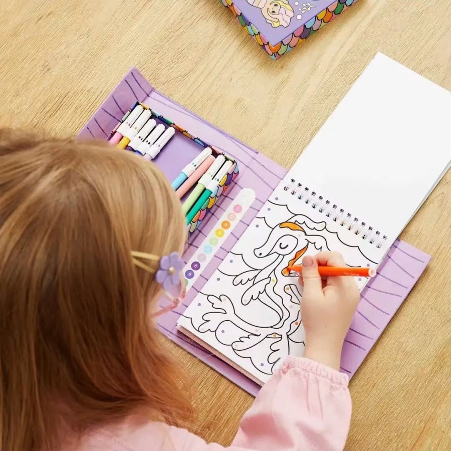 Tiger Tribe Παιδικό Σετ Δραστηριοτήτων Colour by Numbers Mermaids and Friends
