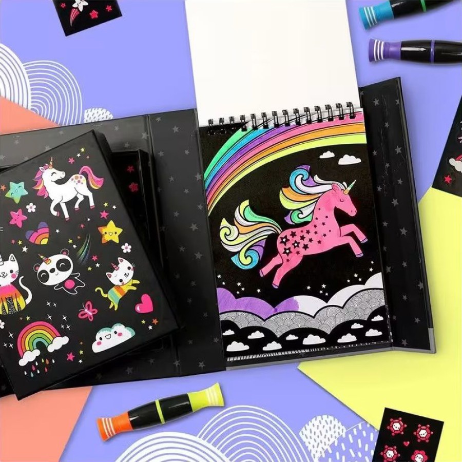 Tiger Tribe Παιδικό Σετ Δραστηριοτήτων Ζωγραφικής Neon Unicorns & Friends