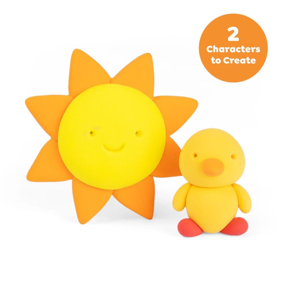 Tiger Tribe Σετ Κατασκευής με Πηλό Super Clay Sunrise Yellow+Orange