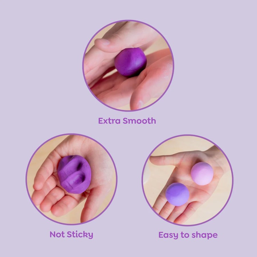 Tiger Tribe Σετ Κατασκευής με Πηλό Super Clay Twilight Purples