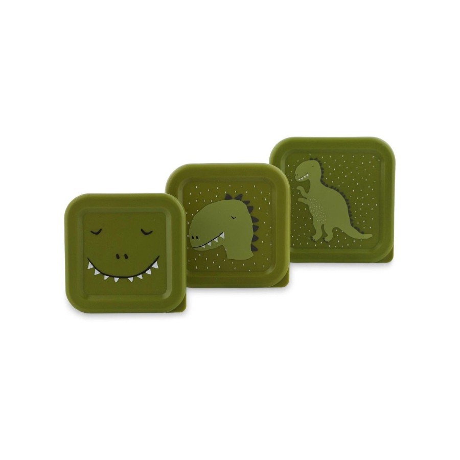 Trixie Σετ 3τμχ. Παιδικά Δοχεία για Σνακ Nesting Box Mr. Dino