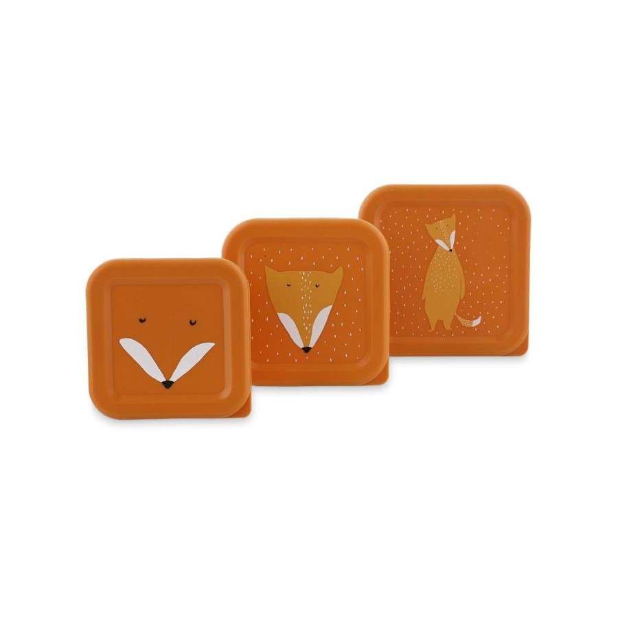 Trixie Σετ 3τμχ. Παιδικά Δοχεία για Σνακ Nesting Box Mr. Fox