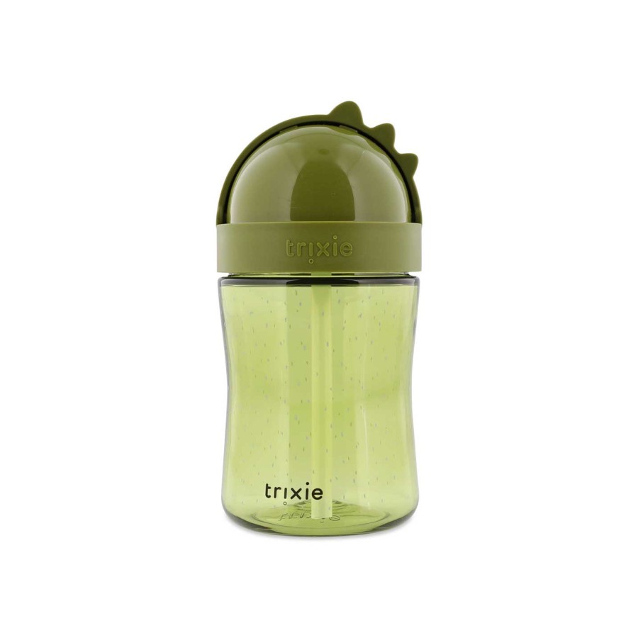 Παιδικό Ποτηράκι με Καλαμάκι Trixie Straw Cup Mr. Dino 300ml