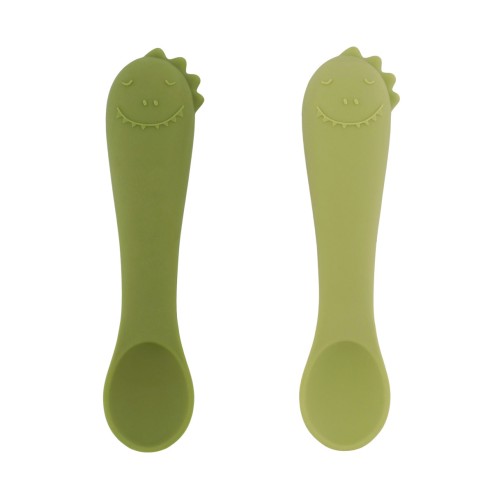Βρεφικά Κουταλάκια Σιλικόνης Trixie First Baby Spoons Mr. Dino 2τμχ.