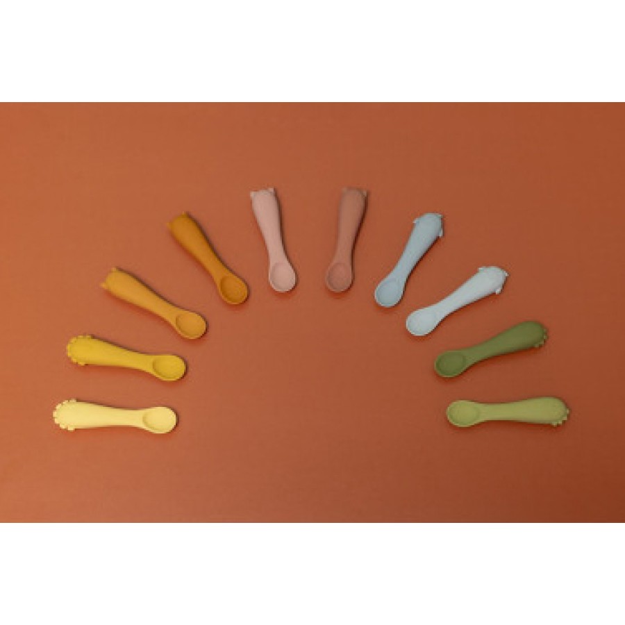 Βρεφικά Κουταλάκια Σιλικόνης Trixie First Baby Spoons Mr. Dino 2τμχ.
