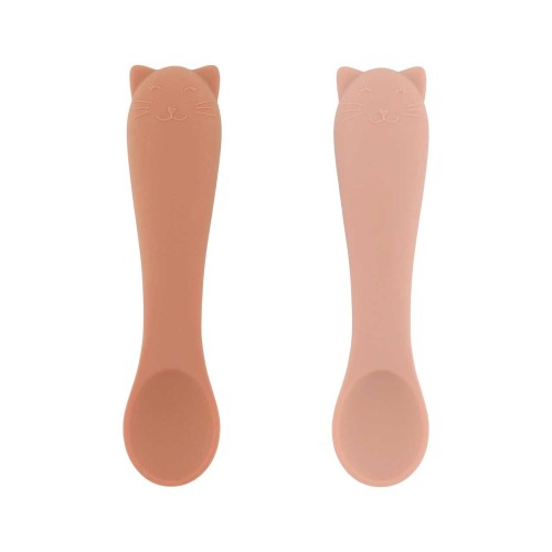 Βρεφικά Κουταλάκια Σιλικόνης Trixie First Baby Spoons Mrs. Cat 2τμχ.