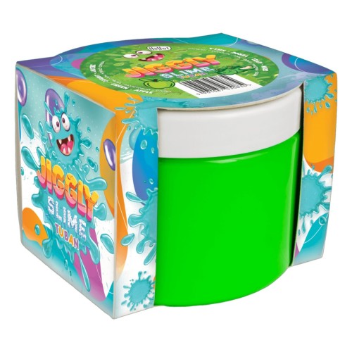Χλαπάτσα Jiggly Slime Πράσινη με Άρωμα Πράσινο Μήλο 500g Tuban
