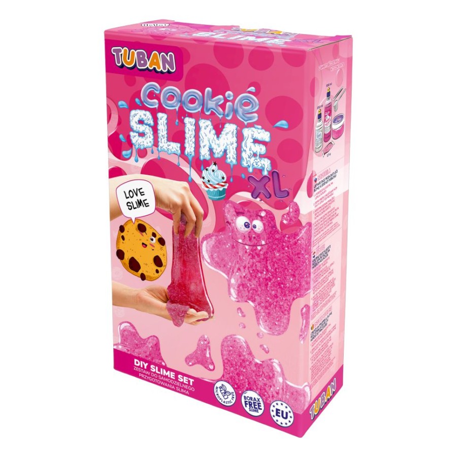 Σετ Κατασκευής Χλαπάτσας DIY Cookie Slime XL με Άρωμα Μπισκότο Βανίλια Tuban