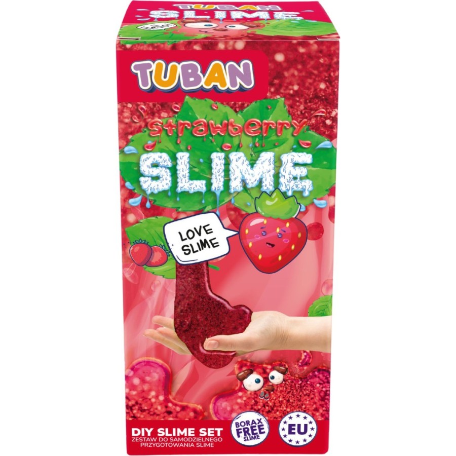 Σετ Δημιουργίας Χλαπάτσας DIY Strawberry Slime με Άρωμα Φράουλα Tuban