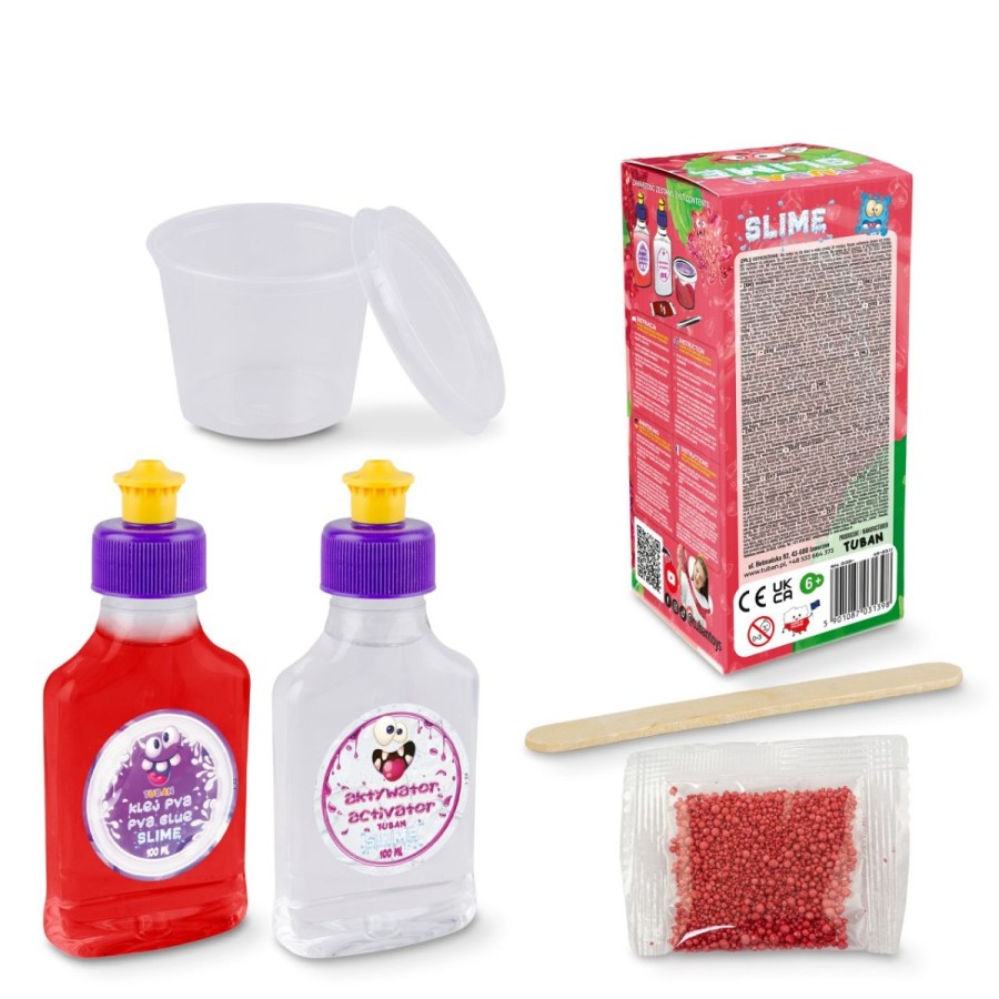 Σετ Δημιουργίας Χλαπάτσας DIY Strawberry Slime με Άρωμα Φράουλα Tuban