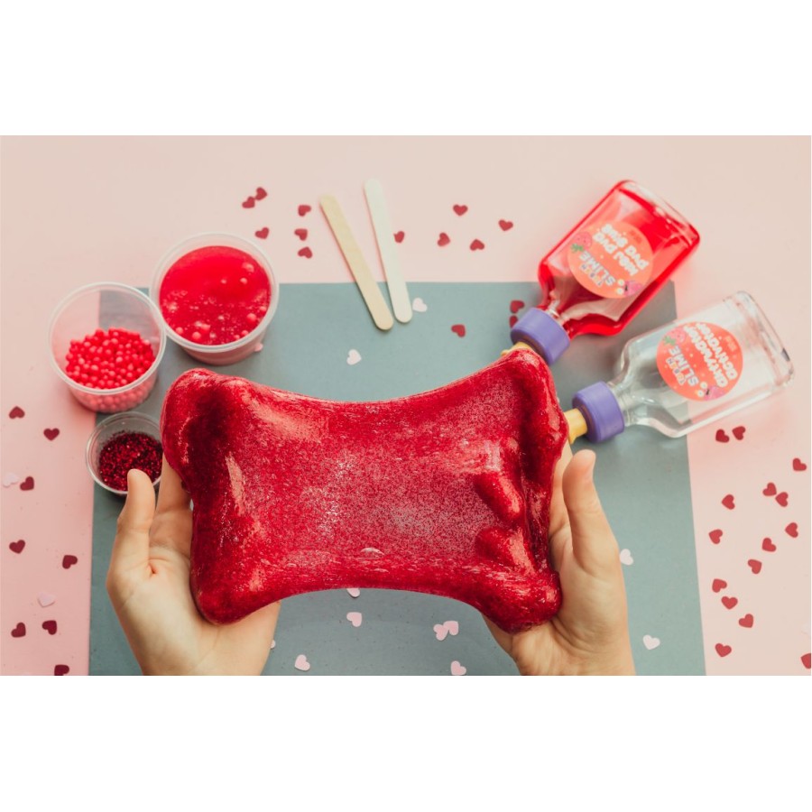 Σετ Δημιουργίας Χλαπάτσας DIY Strawberry Slime XL με Άρωμα Φράουλα Tuban