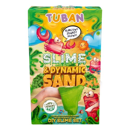 Σετ DIY Κατασκευής με Κινούμενη Άμμο Tuban Slime & Dynamic Sand XL