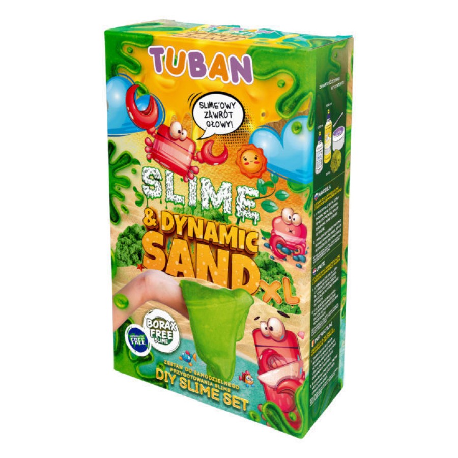 Σετ DIY Κατασκευής με Κινούμενη Άμμο Tuban Slime & Dynamic Sand XL