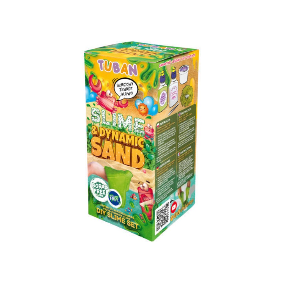 Σετ DIY Δημιουργίας με Κινούμενη Άμμο Tuban Slime & Dynamic Sand