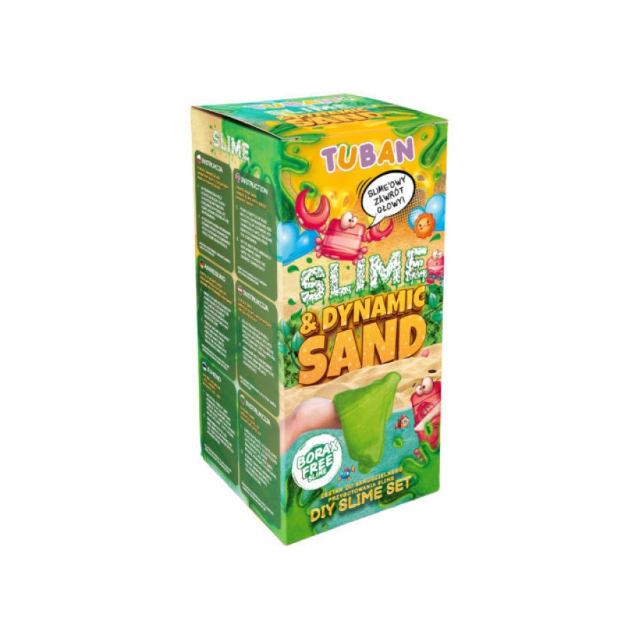 Σετ DIY Δημιουργίας με Κινούμενη Άμμο Tuban Slime & Dynamic Sand