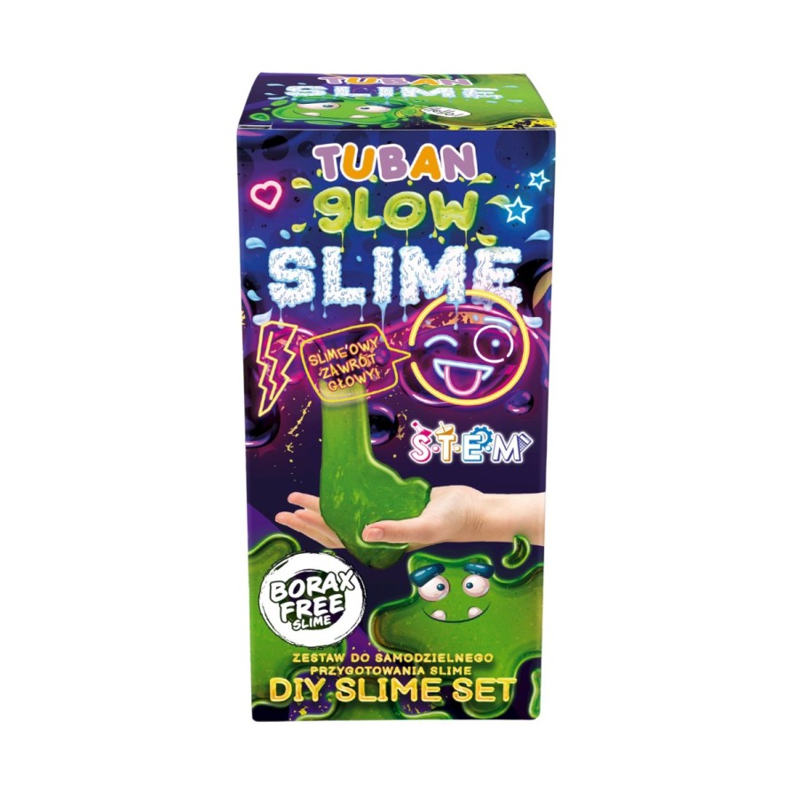 Σετ Δημιουργίας Χλαπάτσας που Φωσφορίζει DIY Slime Glow in the Dark Tuban