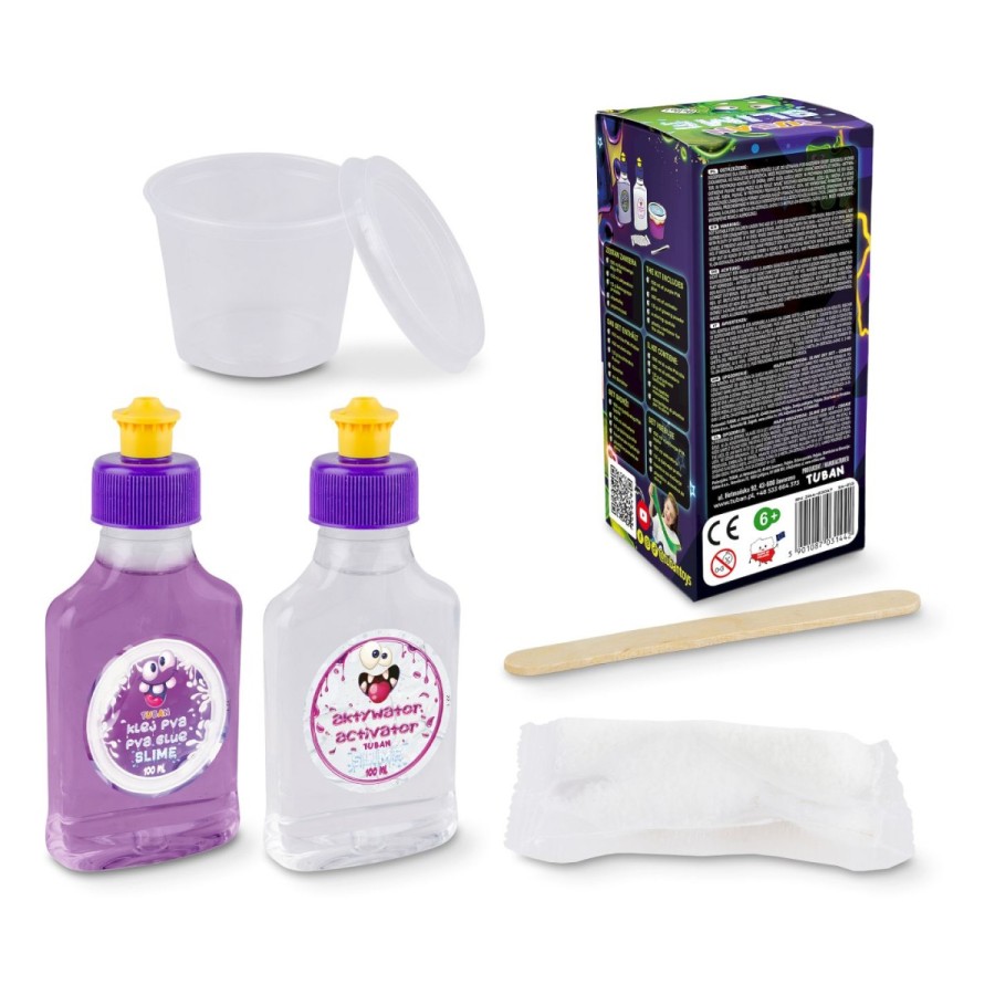 Σετ Δημιουργίας Χλαπάτσας που Φωσφορίζει DIY Slime Glow in the Dark Tuban
