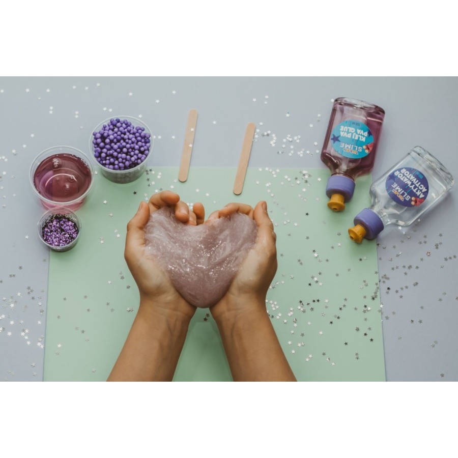 Σετ Δημιουργίας Χλαπάτσας που Φωσφορίζει DIY Slime Glow in the Dark Tuban